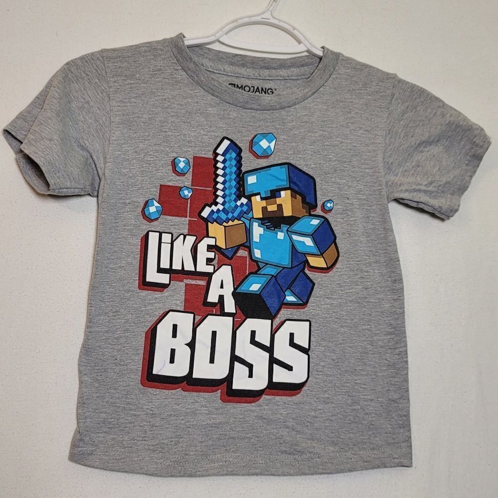 256. Minecraft Short Sleeve T-Shirt Sz XS (4-5)